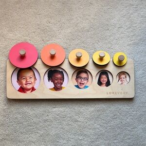 Lovevery Circle of Friends Wooden Puzzle Montessori Toddler Toy